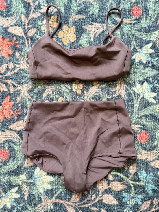 Left On Friday Other - Left on Friday Bikini Set Barrel Bottom and Pool Days Top XS Stormy Taupe